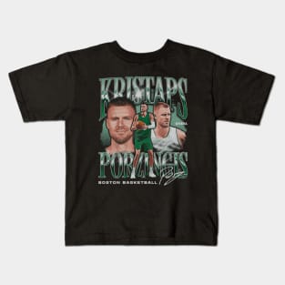 Kristaps Porzingis Boston Vintage Kids T-Shirt